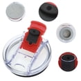 thumbnail image 3 of Unique Bargains 1 Pc Lightweight Tumbler Lid for Office Red Plastic, 3 of 5