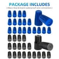 thumbnail image 7 of 40PCS Waterproof Outdoor Wire Electrical Connectors,Sealant Twist Nuts Caps Cable Terminal Connector Gel for Landscape Light, Building Application, Wet Location Installation, 22AWG-12AWG, Black&Blue, 7 of 7
