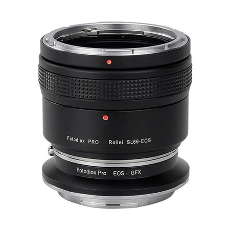 Fotodiox SL66-EOS-GFX-Pro Pro Lens Mount Double Adapter for Rolleiflex SL66 Series & Canon EOS D & SLR Lenses to Fujifilm Fuji G-Mount GFX
