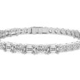 thumbnail image 2 of Lab Grown Diamond IGI Certified 14K White Gold Tennis Bracelet For Women 7 Carat | Lois Multi-Shape Lab Diamond Tennis Bracelet | FG-VS1-VS2 Quality Friendly Diamonds, 2 of 6