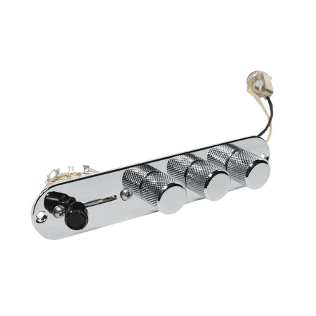 Fender Tele Telecaster 3 Way Jazz Loaded Control Plate, Chrome - VVT- CTS -