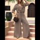 thumbnail image 4 of Camisa de Playa de Larga para Mujer, Blusa, Traje de Baño, Cuello Abotonado Marrón M, 4 of 10