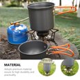thumbnail image 4 of Miangastore 1 Set Aluminium Alloy Camping Pot Folding Handle Outdoor Pot Picnic Cookware, 4 of 9