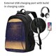 thumbnail image 2 of Balery Gold Black Glitter Mochila con carga USB para hombre y mujer - Mochila impermeable y antirrobo para portátil con puerto USB para viajes, trabajo, estudios y universidad, 2 of 7