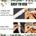 thumbnail image 6 of 4.75m Christmas Faux Fur Ribbon Trim 3cm White Fluffy Faux Fur Strips Artificial Rabbit Fur Crafts Sewing Trimmings Furry Ribbon for Costume Accessories Christmas Tree Winding Garlands, 6 of 9