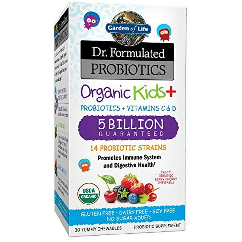 Garden of Life Dr. Formulated Probiotics Organic Kids Plus Chewable
