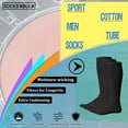thumbnail image 7 of SOCKS'NBULK 60 Pairs Wholesale Bulk Sport Cotton Tube Socks for Men , Mens Black Tube, 10-13, 7 of 7
