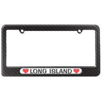 Long Island Love with Hearts License Plate Frame
