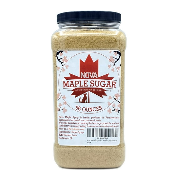 Nova Maple Sugar - Pure Maple Sugar (6 Pounds)