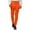 j4-Orange, variant on Solid Color Suit Pants For Men Rigid Waist Loose Straight Leg Flat Front Pants With Pockets Male Everyday Breathable Trousers,M