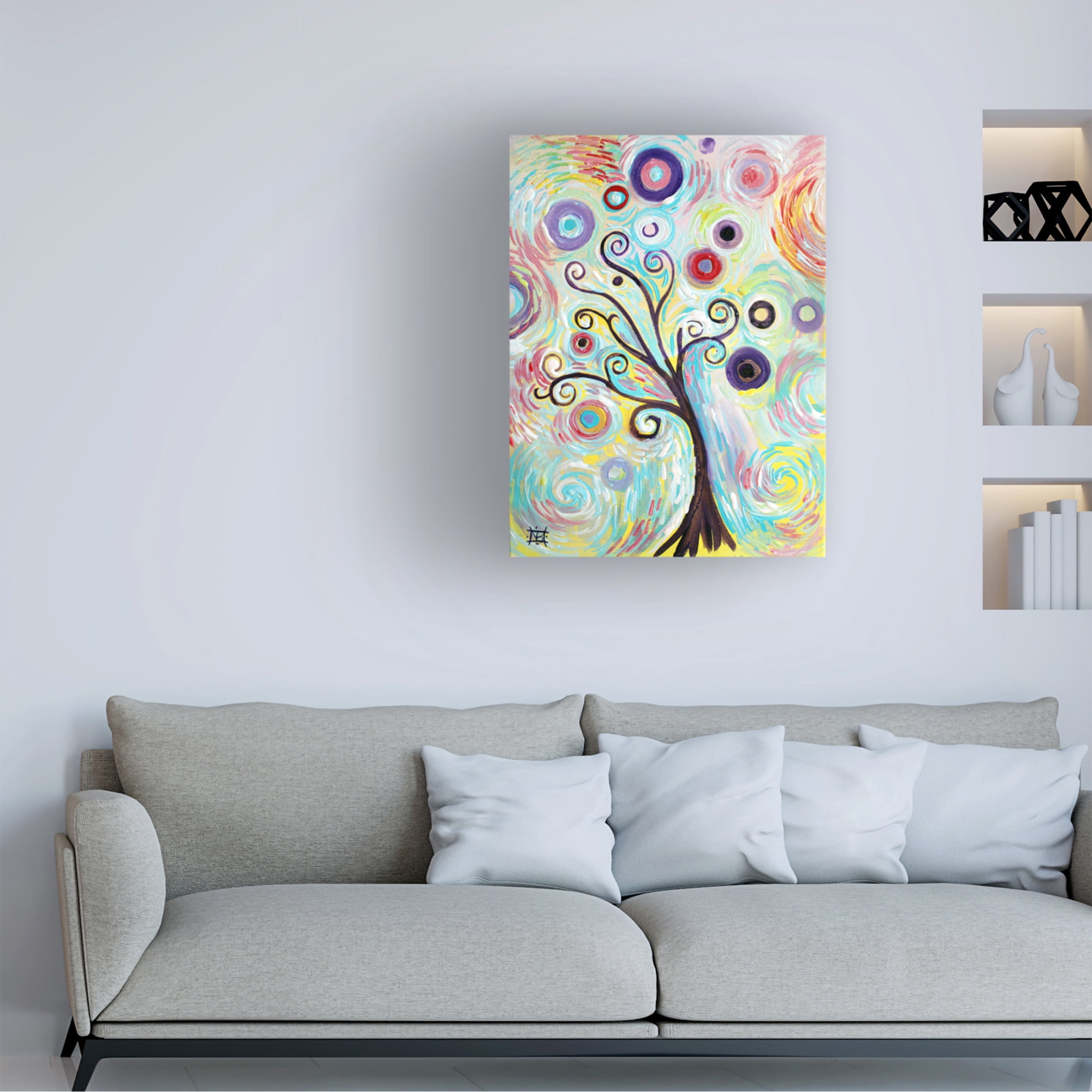 Canvas Wall Art - Natasha Wescoat 'Sonet Of The Sky' Wall Art for Living Room, Bedroom, or Office Décor by Trademark Fine Art - 18 x 24 Inches