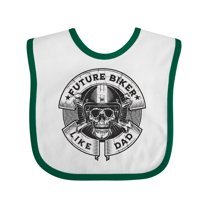 Inktastic Future Biker Like Dad Boys Baby Bib