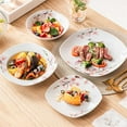 thumbnail image 7 of VEWEET 24-Piece Porcelain Dinnerware Set, Ivory White Dinner Set, Service for 6, 7 of 7