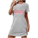 thumbnail image 2 of TaTaai Oversized Printed Nightshirt for Women, Soft Short Sleeve Nightgown, Breathable Sleep Dress, Casual Loungewear Top Gift, 2 of 4
