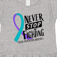 thumbnail image 4 of Inktastic Never Stop Fighting Suicide Prevention Awareness Ribbon Girls Toddler Dress, 4 of 5