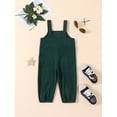thumbnail image 4 of Caoirhny Toddler Kids Boy Bib Overalls Solid Color Corduroy Suspender Pants Straps Trousers Halter Romper Jumpsuit Bottom Outfit, 4 of 8