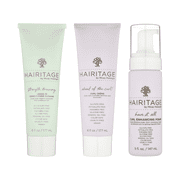 Hairitage Curl Trio Set - Leave In Conditioner, Hydrating Curl Cream and Styling Foam, for All Curl Types