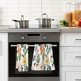 thumbnail image 4 of Yayeee 100% Cotton Hand Towels for Bathroom 16" x 28" Soft Absorbent Kitchen Towel, Retro Colorful Flowers, 4 of 7