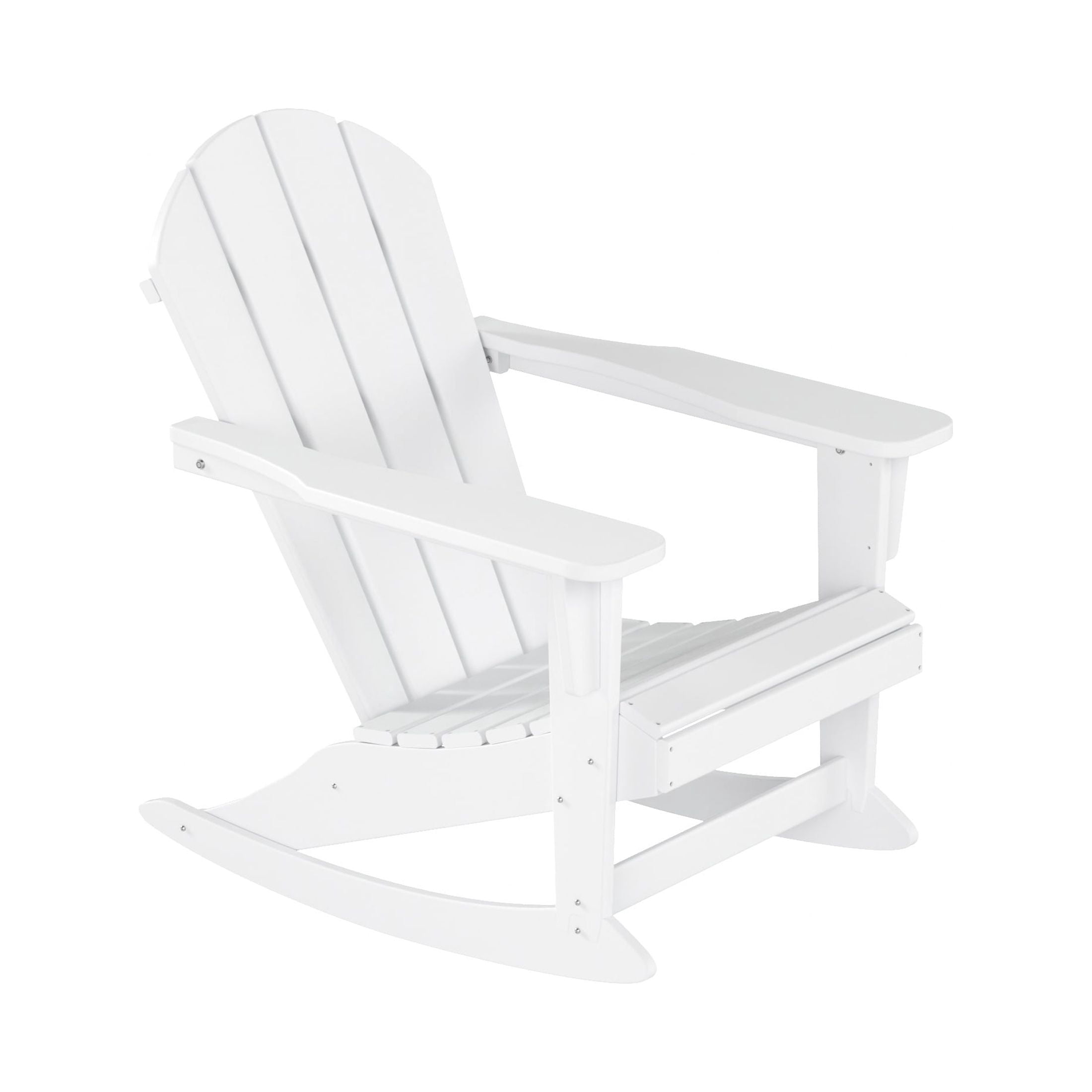 Polytrends  Laguna Hdpe All Weather Outdoor Patio Rocking Chair White