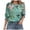 Green, variant on 3/4 Length Blouses for Women Dressy Casual Sleeve Womens Tops with Smocked Cuffs (Pink, XL)