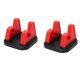 thumbnail image 1 of 2 soportes para teléfono móvil, alfombrilla antideslizante para salpicadero de coche, soporte de goma, soporte protector universal de silicona para teléfono de coche, rojo ER, 1 of 5