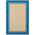thumbnail image 3 of Style Haven  Cara Mixed Pile Classic Bordered Indoor-Outdoor Area Rug Blue/Sand 7'10" x 10'10" Polypropylene 8' x 10' Outdoor, Indoor Kitchen, Living, 3 of 5