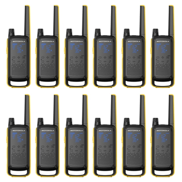 Radio bidireccional Motorola Talkabout T475 resistente a la intemperie, paquete de 12