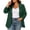 Green, variant on Qiopertar Plus Size Blazers for Women Open Front Casual Work Blazer Notch Lapel Long Sleeve Loose Oversized Suit Jacket with Pockets, Black 3XL