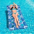 thumbnail image 1 of Inflatable Mattress, Hammock 180cm*80cm, Inflatable Net Aqua Float Chair, Floating Bed Water Mattress Sofa Swimming Pool (Blue), 1 of 5