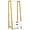 White, Gold, variant on Gymax 4-tier Bookshelf w/ 2 Storage Drawers Sturdy Metal Frame Anti-toppling Devices White