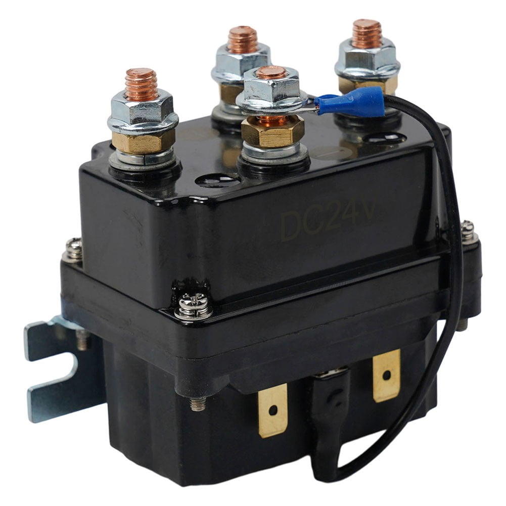 1PCS 24V 250A Winch Magnetic Contactor Relay Remote Control Winch Solenoid Relay For 9000lb SUV/UTV Winch Controlling