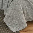 thumbnail image 6 of JML Knit Blanket Queen 3 Piece (90"x90") with 2 Shams - Soft Jersey Blanket, Black/White, 6 of 6