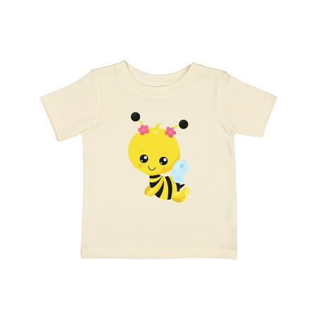 

Inktastic Cute Bee Little Bee Honey Bee Flowers Gift Baby Girl T-Shirt