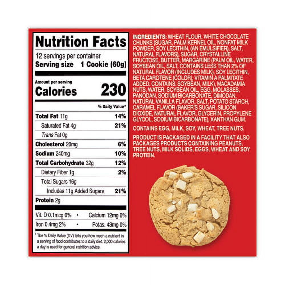 Mrs. Fields White Chunk Macadamia 12 Ct