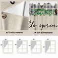 thumbnail image 5 of Spring Botanical Swag Valances for Windows 2 Pack, Kitchen Window Curtains 36 Inch Length, Farmhouse Vintage Black Plaid Brown Privacy Swag Curtains for Living Room/Bathroom with Rod Pocket 36"x36", 5 of 8