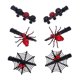 thumbnail image 2 of 6 piezas de pinzas para el pelo de Halloween, s de disfraz, horquillas con forma , joyería Rojo Yuyangstore pinzas para el cabello de halloween, 2 of 8