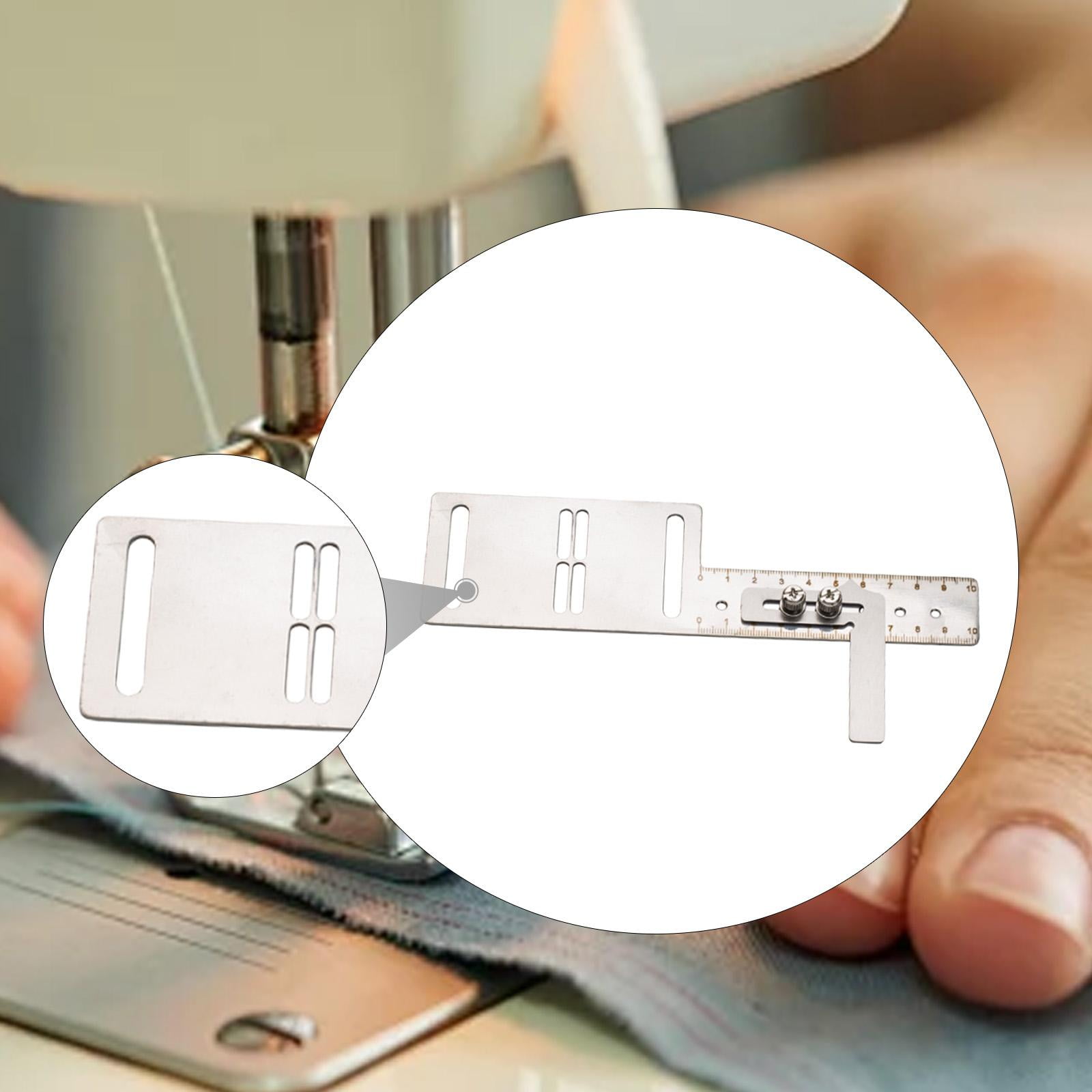 Adjustable Buttonhole Gauge Measuring Ruler Sewing Tool Stainless Steel Material Compatible with 1790 781 Users