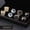 XK2026, variant on offers a 4-piece set of various men's shirt cufflinks in an elegant gift box, suitable for weddings and business occasions.