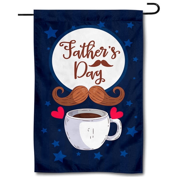Cayyon Happy Father's Day Garden Flag  12 x 18 Double Sided, (Father's Garden Flag) Father's Flag  for Outside Vertical Holiday Yard Décor