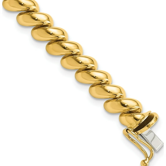 10K Yellow Gold San Marco Bracelet (Width 6) (Length 8) - Jbsp