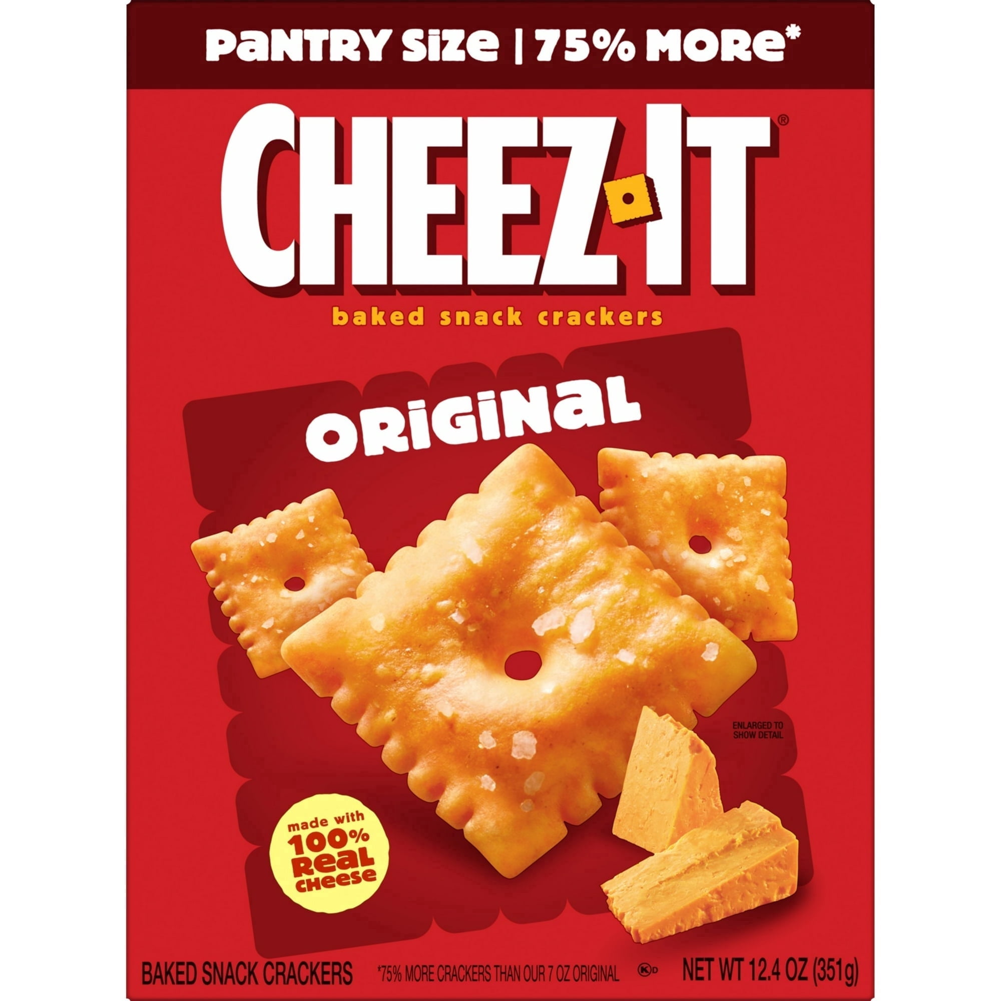 4 pack Cheez-It Original Cheese Crackers, Baked Snack Crackers, 12.4 oz