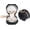 Black, variant on Professional Portable Mini Jewelry Ring Holder with Keychain, Compact Travel Case for Gym, Sports, and Workouts, Secure Faux Leather Pouch for Rings, Earrings, and Small Accessories, White