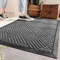 thumbnail image 5 of kjfeif Front Door Mat Heavy Duty Welcome Mat for Outdoor Indoor Dirt Trapper Super Absorbent Door Mat for Entryway Outside Patio Porch 29.53*17.72 Inches, 5 of 9