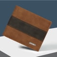 thumbnail image 3 of (Marrón claro) Cartera para hombre con acabado mate, con múltiples ranuras para tarjetas, gran capacidad, estilo juvenil, cartera retro para hombre, 3 of 5