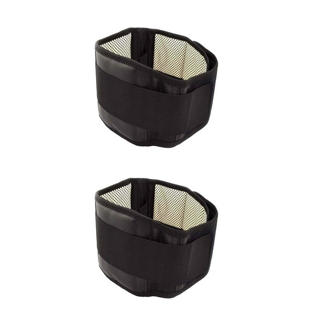 senveriont Waist Belt Adjustable Self-heating Magnetic Belts Back Warming Muscle Lumbar Promote Circulation Tool XL 2Set