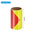 thumbnail image 2 of Unique Bargains Ruban Réfléchissant Ruban de Sécurité Étanche de 6 Pi x 10 Pi, Jaune Fluorescent Rouge, 2 of 6