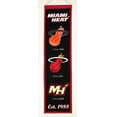 thumbnail image 1 of Miami Heat Wool 8"x32" Bannière du Patrimoine, 1 of 1