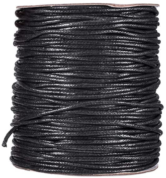 1Roll Waxed Cotton Cord String Thread Rope Bracelet Jewelry Making DIY Crafts
