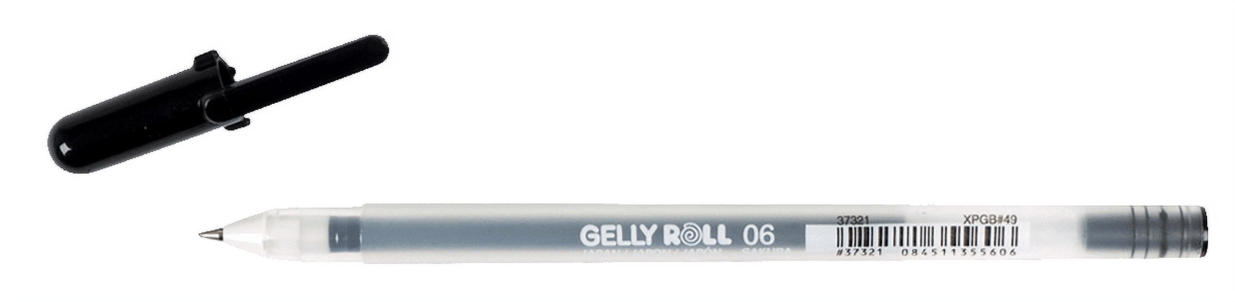 2 DOZEN: Sakura Gelly Roll Medium Point BLACK ink 08 Rollerball Pens  (SAK37521)