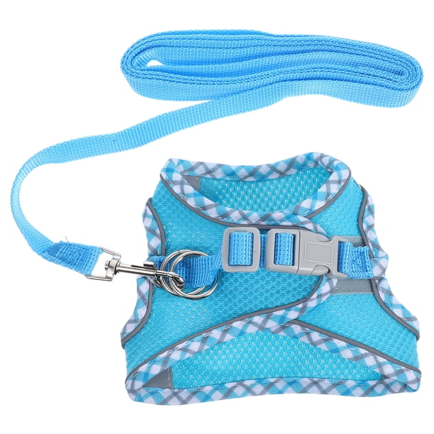 1 juego de arnés y correa para gatos y perros pequeños, práctico arnés para pasear, suministros para mascotas.